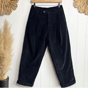 Free People Navy Blue Velvet Pants EUC